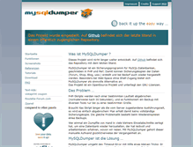Tablet Screenshot of mysqldumper.de